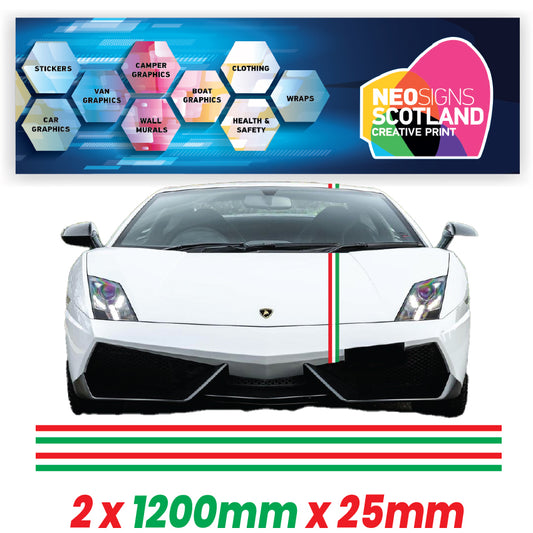 ITPIN25 Italian Pin Stripes 1200mm X 25mm for Porsche