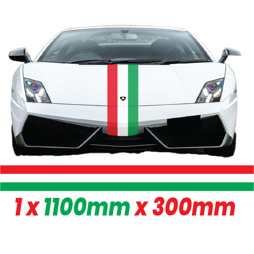 IT1.1/300x1 Italian Bonnet Stripe 1100mm x 300mm for Porsche