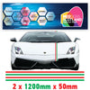 ITRP Italy Racing Pin Stripes 1.2m (1200mm) Long laminated for Renault Peugeot Citroen sticker graphics various widths available