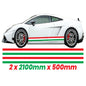 IT2.1/500x2 Italian Side Stripe 2100mm x 500mm for Porsche