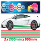 IT2.1/500x2 Italian Side Stripe 2100mm x 500mm for Porsche