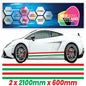 IT2.1/600x2 Italian Side Stripe 2100mm x 600mm for Porsche