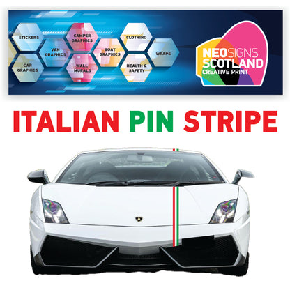 ITRP Italy Racing Pin Stripes 1.2m (1200mm) Long laminated for Renault Peugeot Citroen sticker graphics various widths available