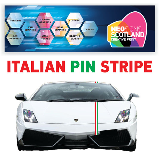 ITRP Italy Racing Pin Stripes 1.2m (1200mm) Long laminated for Renault Peugeot Citroen sticker graphics various widths available
