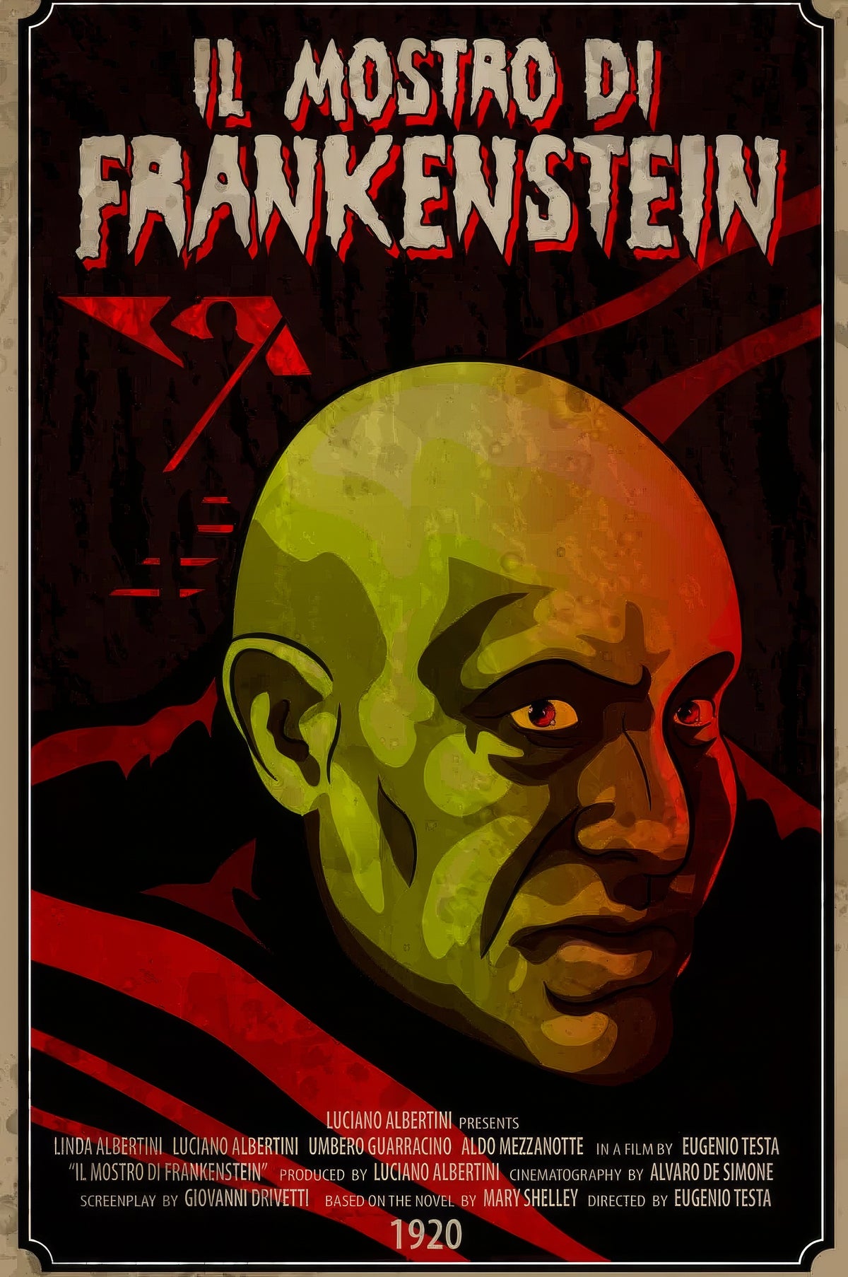 1920 Il Mostro di Frankenstein (1921) Film/Movie Premium Waterproof & Tear Resistant Posters