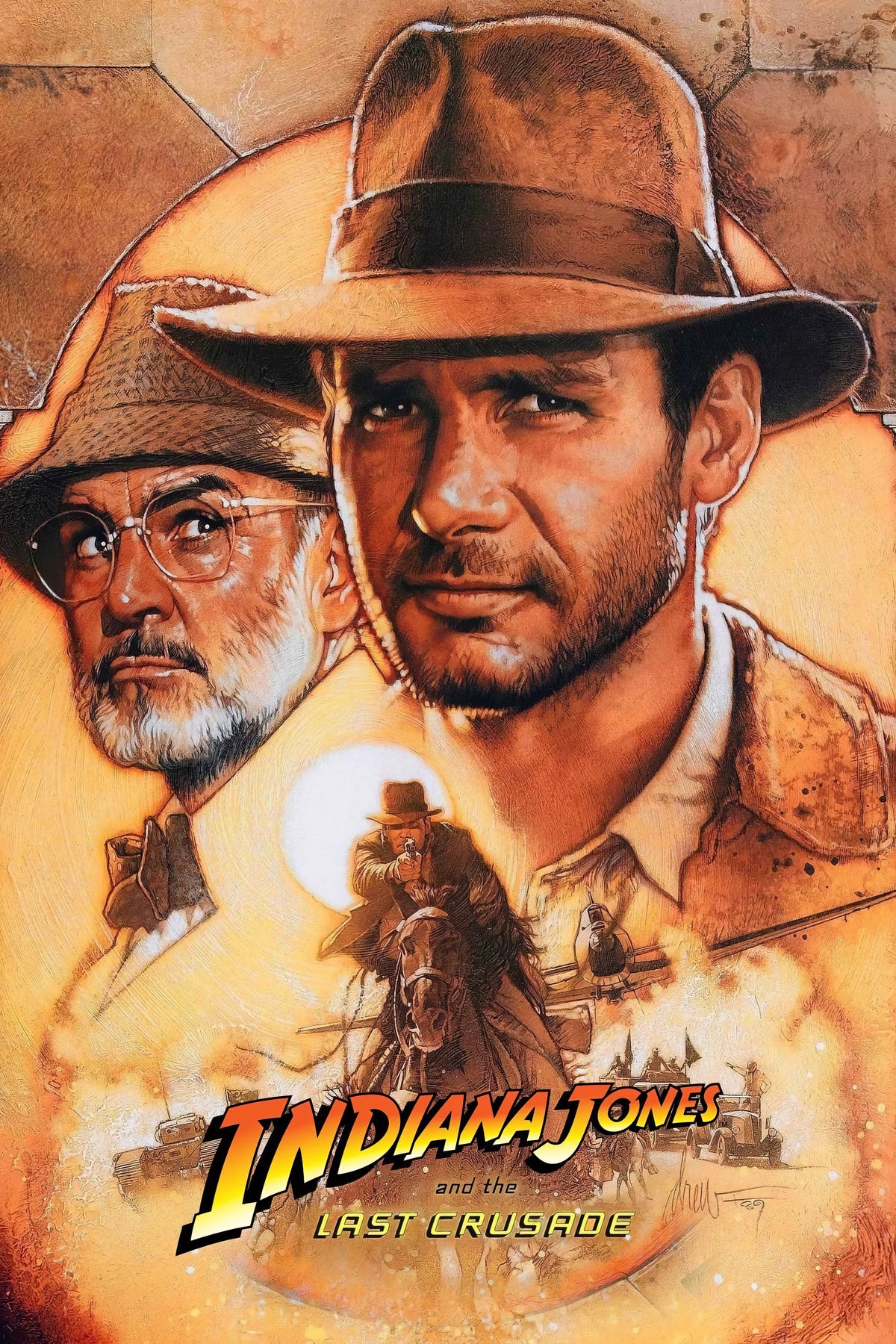 Indiana Jones and the Last Crusade (1989) Film/Movie Premium Waterproof & Tear Resistant Posters