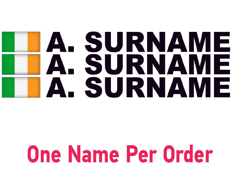 NEO01200 Driver Name Stickers