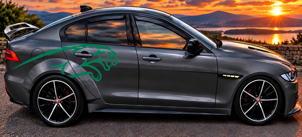 Leaping Jaguars graphics decals stickers Reflective Vinyl Only