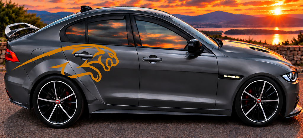 Leaping Jaguars graphics decals stickers Reflective Vinyl Only