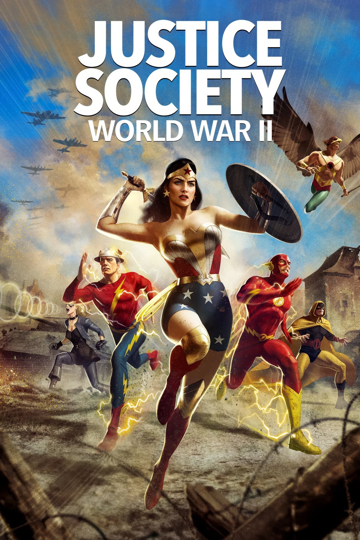 Justice Society World War II (2021) Film/Movie Premium Waterproof & Tear Resistant Posters