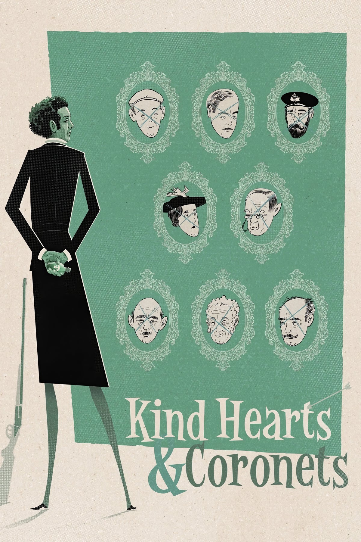 1949 Kind Hearts and Coronets (1949) Film/Movie Premium Waterproof & Tear Resistant Posters
