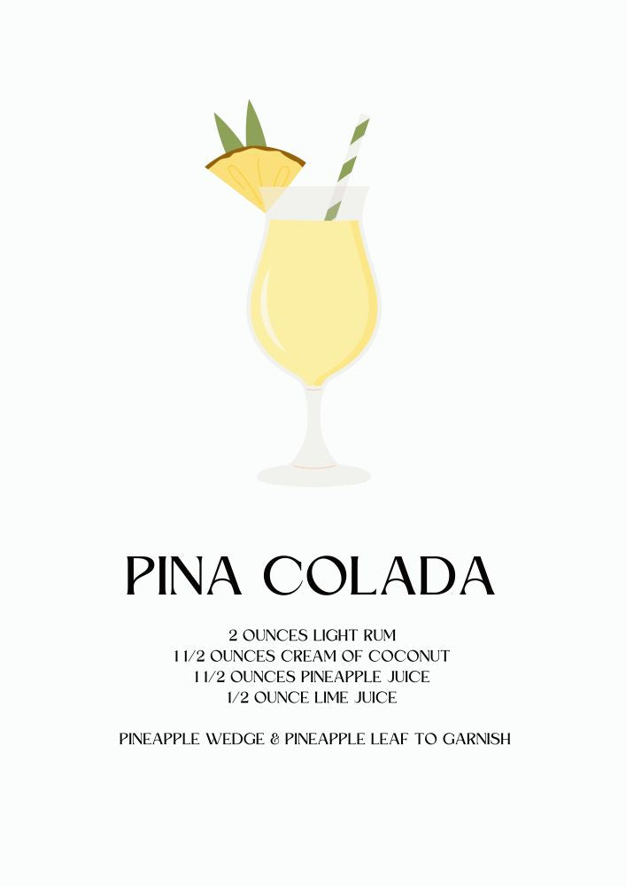 Cocktail Glasses Poster Printed | Premium Waterproof & Tear Resistant Full Colour Posters