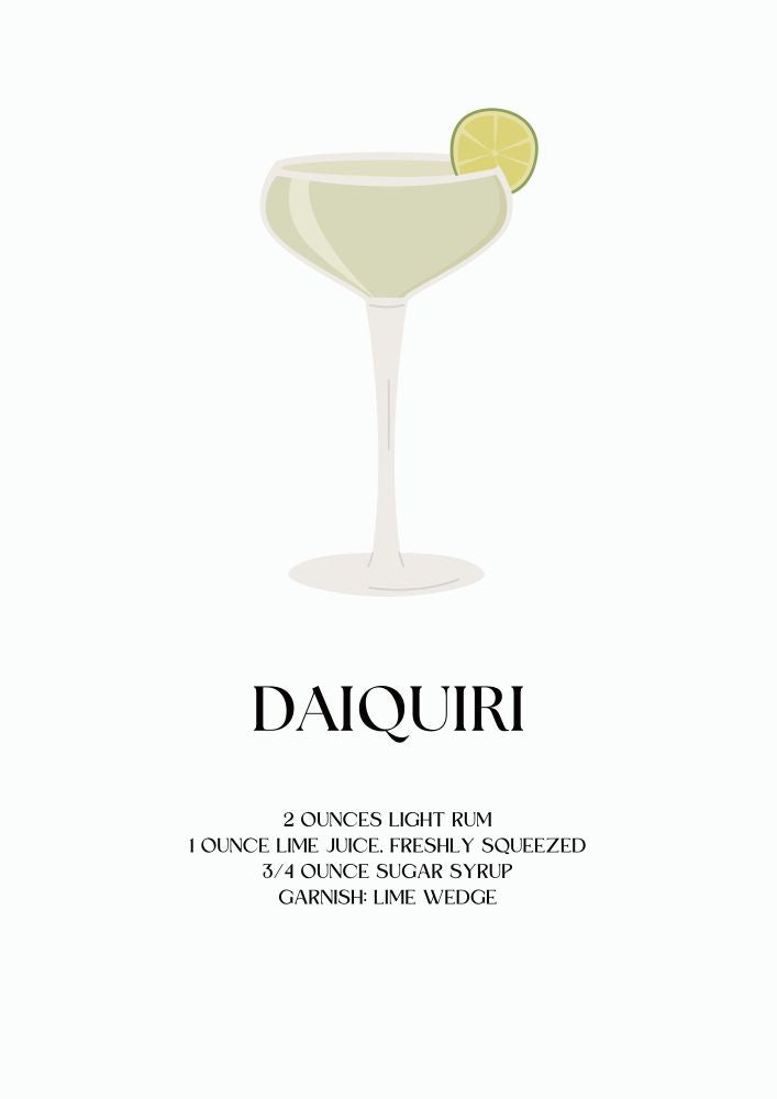 Cocktail Glasses Poster Printed | Premium Waterproof & Tear Resistant Full Colour Posters