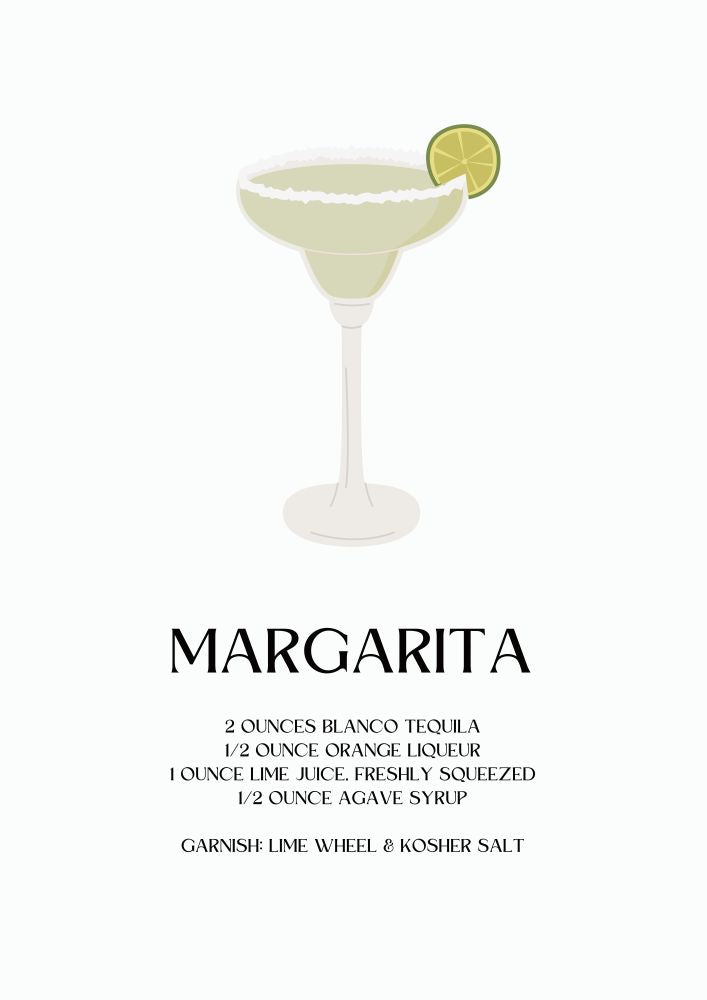 Cocktail Glasses Poster Printed | Premium Waterproof & Tear Resistant Full Colour Posters