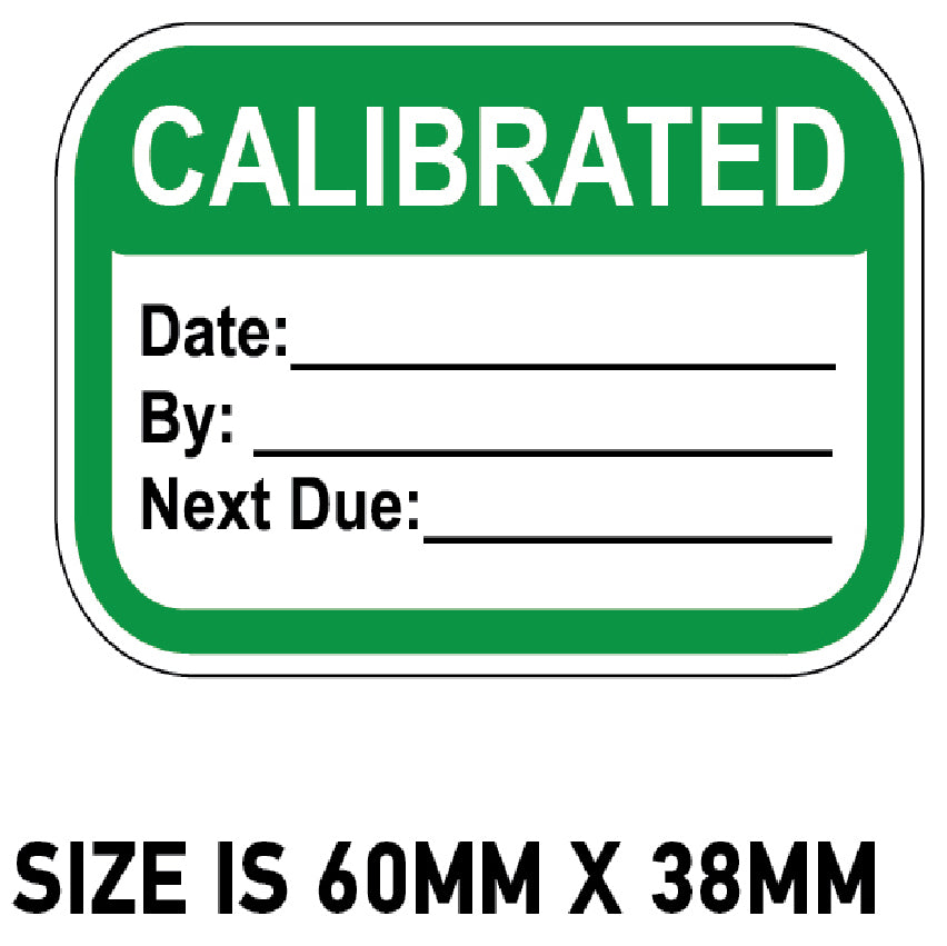 LAB004 Calibrated Label Stickers Electrical Equipment