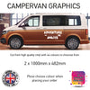 LCG11-LCG20 Adventure Awaits Graphic stickers fits all Motorhomes And Campervans Various Designs Available
