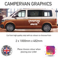 LCG12 Adventure Awaits Graphic stickers fits all Motorhomes And Campervans