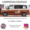 LCG11-LCG20 Adventure Awaits Graphic stickers fits all Motorhomes And Campervans Various Designs Available