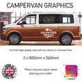 LCG16 Adventure Awaits Graphic stickers fits all Motorhomes And Campervans