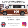LCG11-LCG20 Adventure Awaits Graphic stickers fits all Motorhomes And Campervans Various Designs Available