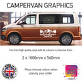 LCG22 Adventure Awaits Graphic stickers fits all Motorhomes And Campervans