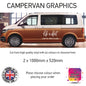 LCG21-LCG30 Adventure Awaits Graphic stickers fits all Motorhomes And Campervans Various Designs Availble