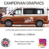 LCG21-LCG30 Adventure Awaits Graphic stickers fits all Motorhomes And Campervans Various Designs Availble
