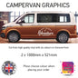 LCG31-LCG37 And So The Adventure Begins Graphic stickers fits all Motorhomes And Campervans Various Designs Available