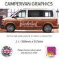 LCG31-LCG37 And So The Adventure Begins Graphic stickers fits all Motorhomes And Campervans Various Designs Available