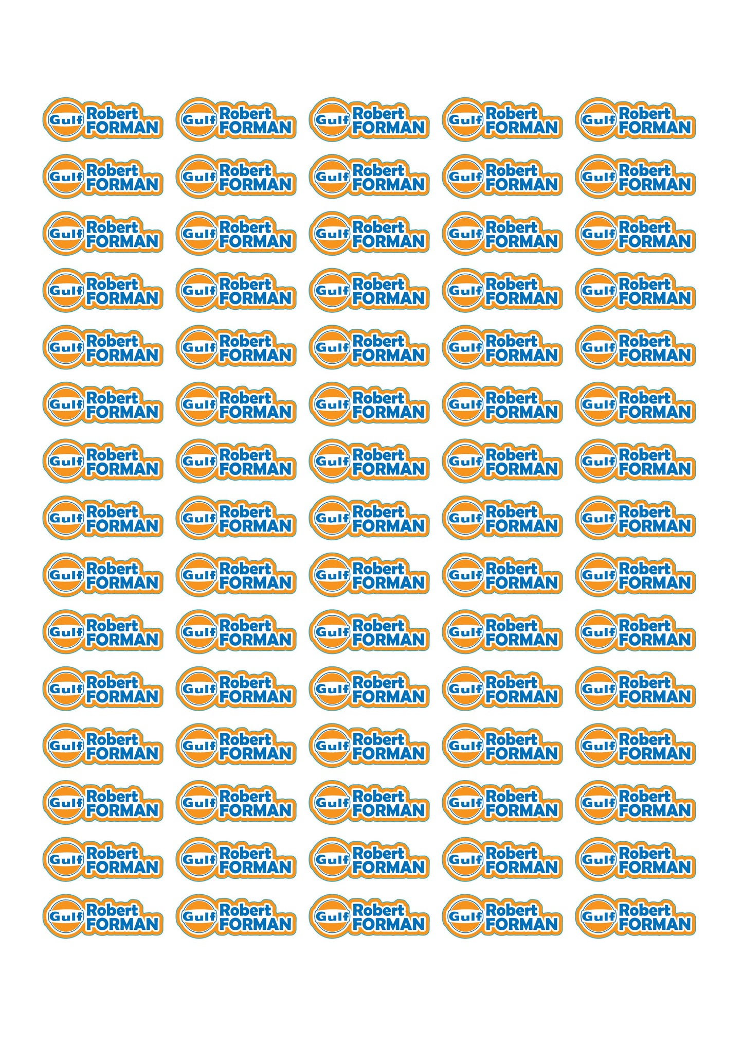 Logo Race Name Stickers For 1/10th scale Radio Controlled Vehicle A4,A5 Available