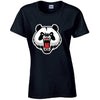 Angry Panda Ladies Cotton T-Shirt Available in Black Grey and White LT02