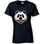 Angry Panda Ladies Cotton T-Shirt Available in Black Grey and White LT02