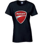 Ducati Ladies Cotton T-Shirt Available in Black Grey and White LT06