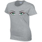 Green Eyes Ladies Cotton T-Shirt Available in Black Grey and White LT32