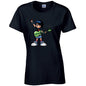 Guitar Girl Ladies Cotton T-Shirt Available in Black Grey and White LT33
