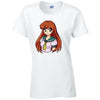 Anime Manga Ladies Cotton T-Shirt Available in Black Grey and White LT34