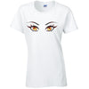 Orange Eyes Ladies Cotton T-Shirt Available in Black Grey and White LT35