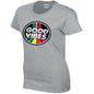 Good Vibes Ladies Cotton T-Shirt Available in Black Grey and White LT39