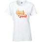 Good Vibes Ladies Cotton T-Shirt Available in Black Grey and White LT40