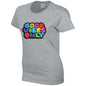 Good Vibes Ladies Cotton T-Shirt Available in Black Grey and White LT42