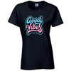Good Vibes Ladies Cotton T-Shirt Available in Black Grey and White LT43
