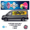LWBFC13 Yellow Pattern Lwb Van Panel Wrap Kit