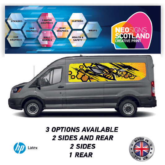 LWBFC13 Yellow Pattern Lwb Van Panel Wrap Kit