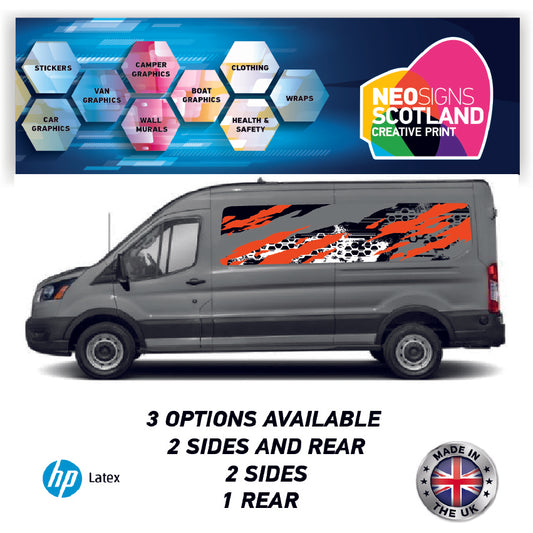 LWBFC16 Colourful Pattern Lwb Van Panel Wrap Kit