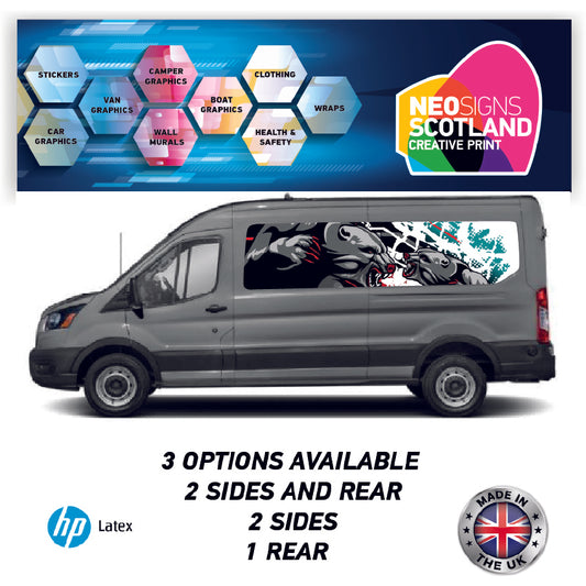 LWBFC19 Bears Fighting Lwb Van Panel Wrap Kit