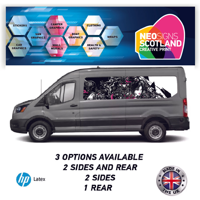 LWBFC04 Gothic Anime Lwb Van Panel Wrap Kit