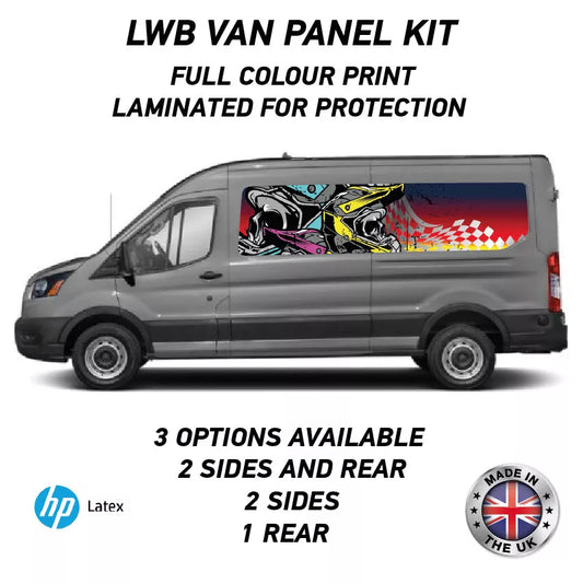 LWBFC08 Skelton Helmet Lwb Van Panel Wrap Kit