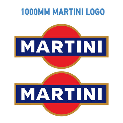 MAR Martini Racing stickers x2 laminated for Porsche