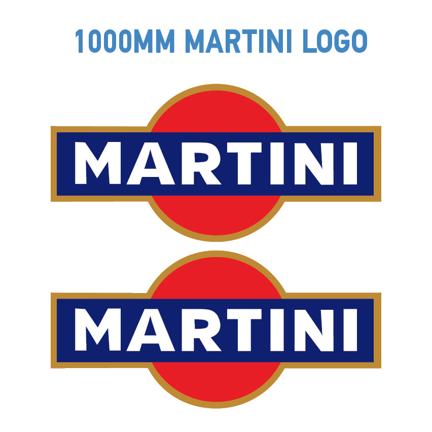MAR Martini Racing stickers x2 laminated for Porsche