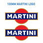 MAR Martini Racing stickers x2 laminated for Porsche